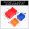 30-Bin Wall-Mounted Storage Rack System - Heavy-Duty Garage Tool Organizer for S
