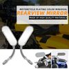 2X Chrome Motorcycle Rear View Mirror For Harley Davidson Softail Springer FXSTS