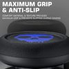 PlayRealm NO Falling Off Thumbstick Extender & Silicone Grip Cover 2 Sets for PS5 & PS4 Controller (Ghost Blue)