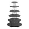 Cupcake Stand Round 6 Layer Black