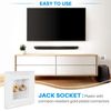 AWAOVV AWAOVV(R) Wall Socket Connection Port with 2 Jack Speaker White
