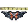 Lethal Threat Embroidered Patch Orange Butterfly Iron / Sew On  Biker ST31029