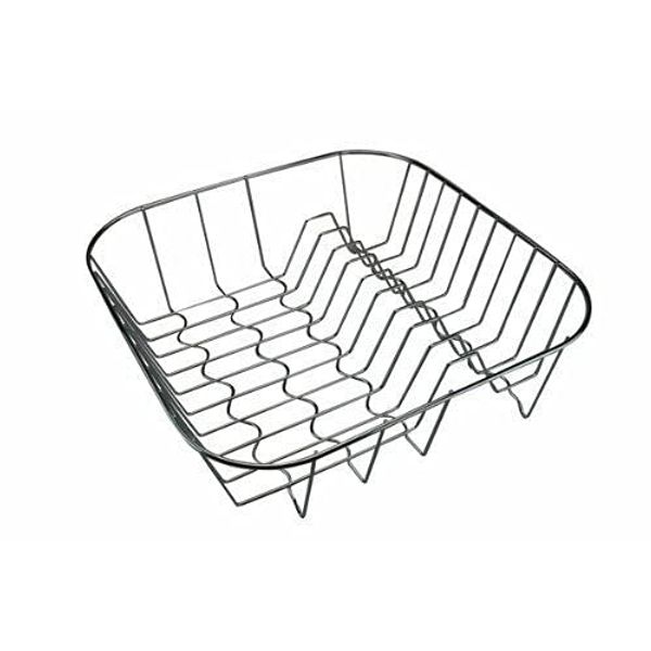 Vision4ever Chrome Dish Drainer Square Kitchen Sink Cutlery Utensil Rack Stand Drying Store