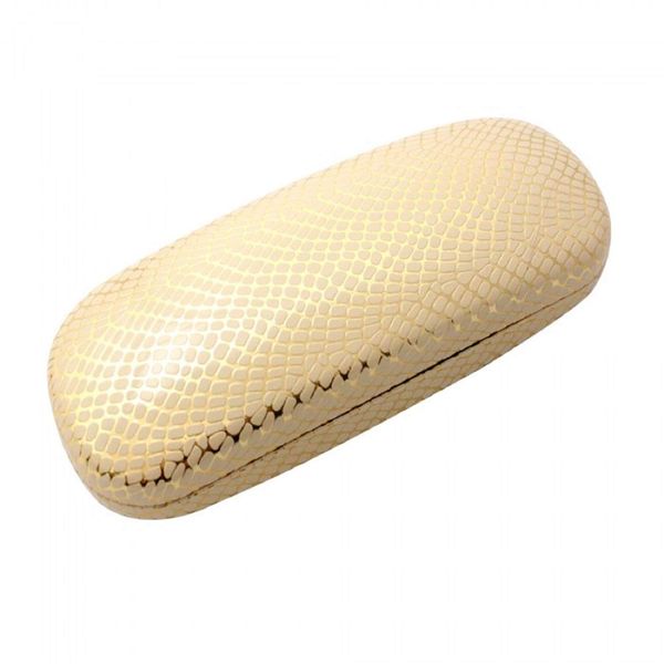 Hard Glasses Case Eyeglasses Storage Protective Case (Cream)