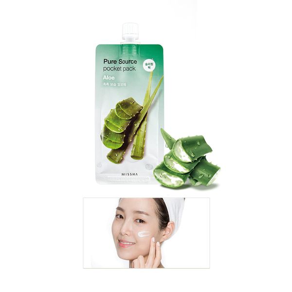 misya Pure Source Pocket Pack of 1 Aloe (suri-pingupakku) 8806185781800 