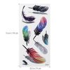 ULTNICE Temporary Tattoo Stickers Rose Peony Flower Phoenix 3D Feather Butterfly Flash Tattoo 8 Sheets