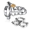 Gravity lock device, stainless steel exerciser