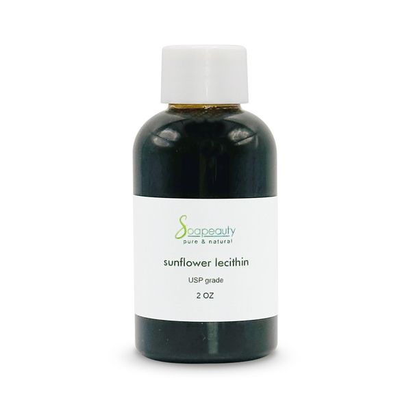 SUNFLOWER LECITHIN USP Grade Unbleached Fluid 100% Pure Natural 2 OZ
