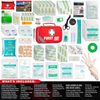 2-in-1 First Aid Kit (215 Piece Set) + 43 Piece Mini First Aid Kit -Includes ...
