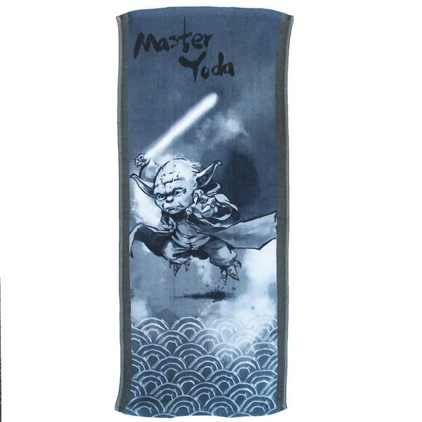 丸眞 Brush Painting Wind Yoda Made in Japan Bath Towel 100% Cotton One Side Gauze Face Towel 34 × 80 cm 2535022700 