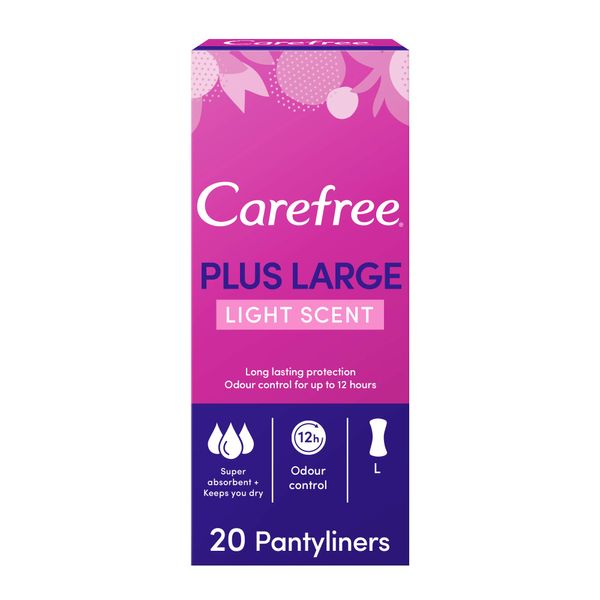 Carefree Plus Large Pantyliners - Pack of 60