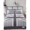 Rapport Home Cool Britannia Duvet Set, Polycotton, Grey, Single