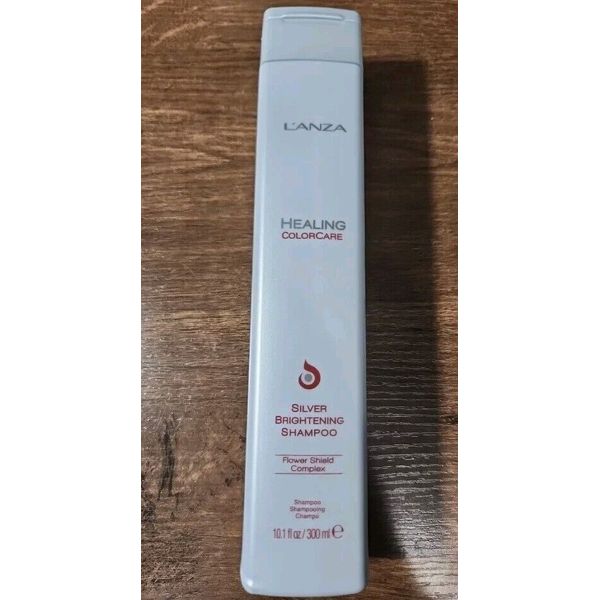 L’ANZA Healing ColorCare Silver Brightening Shampoo, for Silver, Gray, White,NEW
