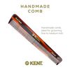 Kent Brushes Handmade Combs Range 4T Medium Size Coarse and Fine Comb