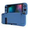 eXtremeRate PlayVital Back Cover for Nintendo Switch Console, Handheld Controller Separable Protector Hard Shell for NS Joycon, Customized Dockable Protective Case for Nintendo Switch - Airforce Blue