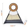 Mini Broom Dustpan Set Bamboo Plastic 7" Compact Handy Tool for Quick Cleanups