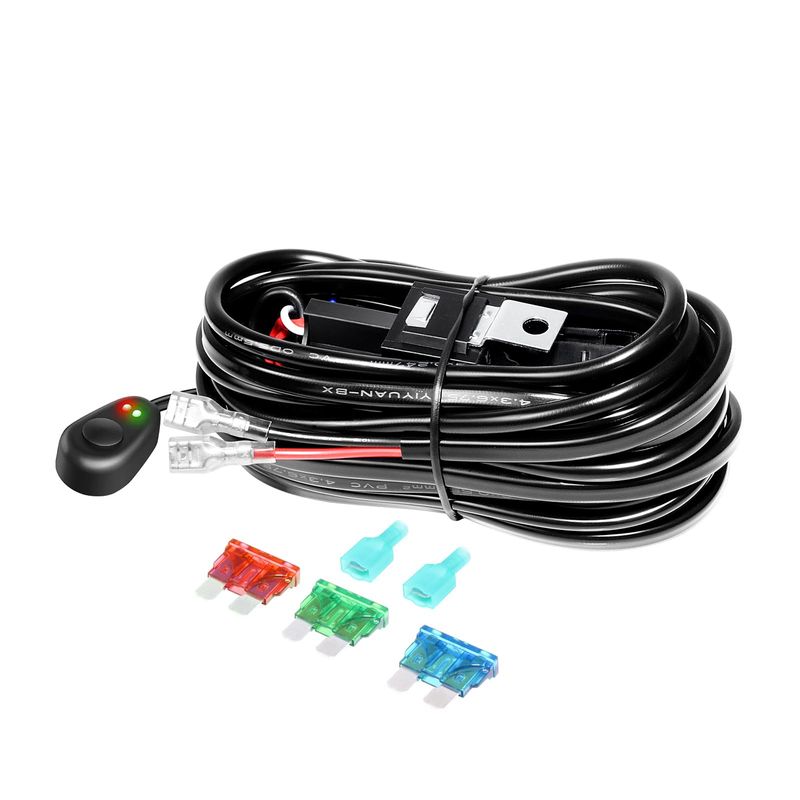 SKYWORLD Wiring Harness Kit 1 Cable 10ft for LED Work Light Strip 12V ...