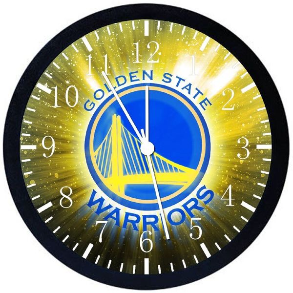 Golden State Warriors Wall Clock 12" Large Personalized option adding names E480