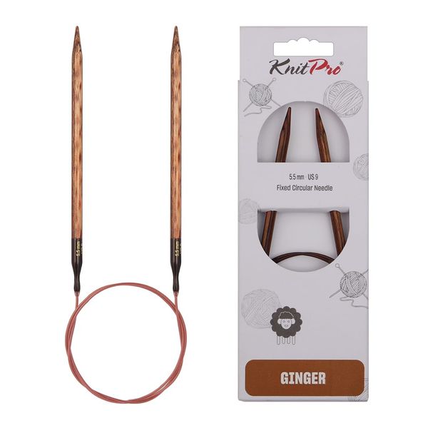 KnitPro Ginger Fixed Circular Needles 40" (100cm) | 5.50mm