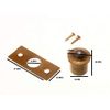 1 X Solid Brass 13mm Sprung Roller Ball Catch Latches for Cupboard Doors