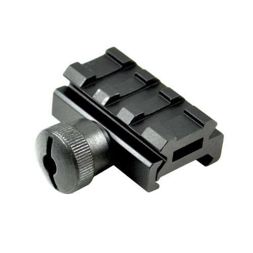 Sniper® Compact Riser Mount Low Profile 3 Slots Picatinny Aluminum Anodized