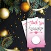 Haizct 50 Pack Pink Thank You Blank Gift Certificate Scratch Off Cards for Small Business, Spa Beauty Makeup Hair Salon, Bridal Shower, Baby Shower, Country Wedding (Thank You CardF), Silver-GK091
