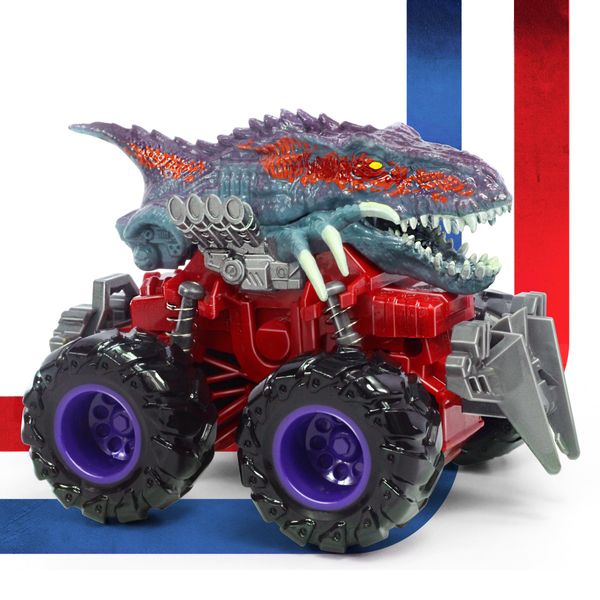 Oriate Dinosaur Monster Truck Toys for Kids 3-5 5-7, Cool Stuff Velociraptor Push and Go Dino Car, Kids Play Vehicle Birthday Party Favors for Girls Boys