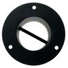 RopeServices UK 32mm Powder Coated Black Decking Rope Cup End, Deck Post End Fixing Post Fitting