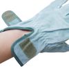 ACE AG445 Work Gloves, Cow Split Leather Gloves, Oil Processed, Inner Cotton, Size M