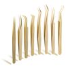 Pearl Gold Precision Tweezer (08 Polar Curved)