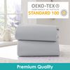 Clair de Lune 2 Pack Fitted Jersey Cotton Cot Bed Sheets 70 x 140 cm (Grey)