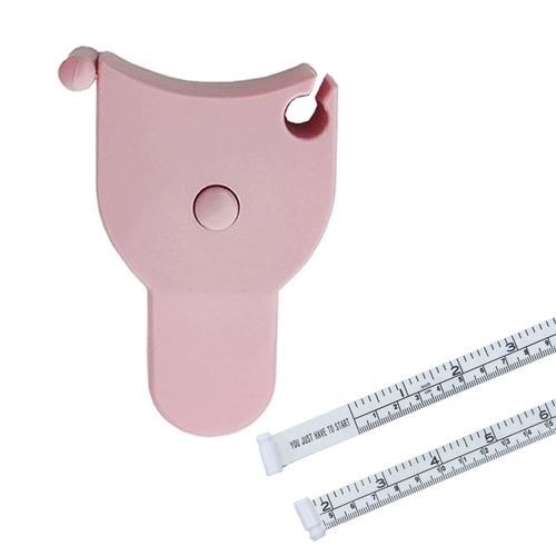 Draduo Body Measurement Tape - 60 Inch Double Sided Scale, Self Retracting Tape Measure for Tailor Fitness Triple Measurement(Pink)