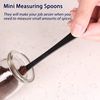 DOTINGHUX Measuring Spoons, Plastic Measuring Spoons Set with Egg Separator 12-Piece,Black