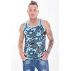 KM201-S-1-6 Pack Mens Camo Vests - Small