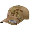 Yupoong Yp Classics Multicam Retro Trucker Cap, Arid/Tan, One Size