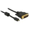 Delock Kabel Micro HDMI D Stecker > DVI 24+1 Stecker 2 m