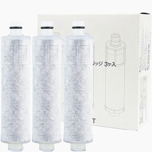 JF-20 Water Filter Cartridge JF-20-T 3 Pack Replacement Water Filter Cartridge High Chlorine Removal All-in-One Water Filter Replacement Cartridge (JF-20)