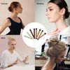TSHAOUN 8 Pcs Hair Bun Snap Band Styling Tool Pack,hair bun accessories,hair nets for buns,Hair Donut Bun Maker DIY French Twist Bun Shaper for Girls Women,Beauty Aid Accessory (8 Pcs)