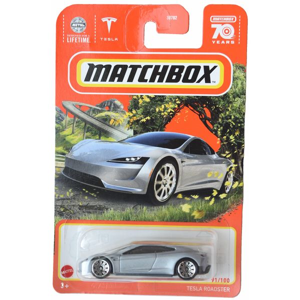 Matchbox Tesla Roadster, Silver 91/100