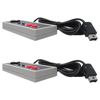 LINGSEE 2 Pack Plug & Play Black Controller for NES Classic Edition/Mini w/ 10ft Cable