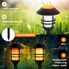 ZOOHAR Solar Pathway Flame Lights - Outdoor Solar LEDs with Metal Construction, Waterproof, Perfect for Gardens, Pathways, Patio, Balcony & Pool, 2 Packs