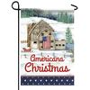 Americana Christmas Garden Flag