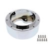 Chrome Aluminum 3-Bolt Hub Adapter for 9-Screw Steering Wheel