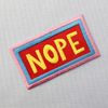 English Text Embroidered Badge Iron on or Sew on Patch