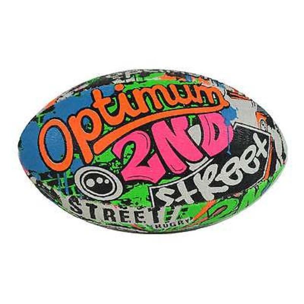 OPTIMUM Street Rugbyball - Ausgewogen und Reaktionsschnell für Präzises Handling und Kick für Höchstleistungen - Perfekt für Training und Spiel