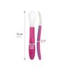Mycey Silicone Weaning Spoon Set 2 Pack Pink&Purple