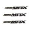 Car 3D Side Door Tailgate Badges Emblem Decals Replacement for Vortec MAX 3Pcs (Silver Black)