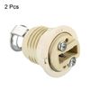 PATIKIL G9 Light Base Socket, 2 Pack Ceramic Lamp Bulb Holder Connector Lighting Replacement for Halogen Incandescent LED Light Bulb
