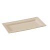 PacknWood 210APU1326BR Brown Rectangular Sugarcane Plate- Pack of 500