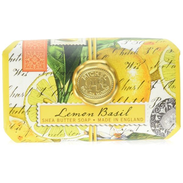 Michel Design Works Large Bath Soap Bar, Lemon Basil